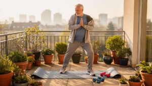 4 ćwiczenia na balkonie, które fizjoterapeuta zaleca seniorom na początek wiosny