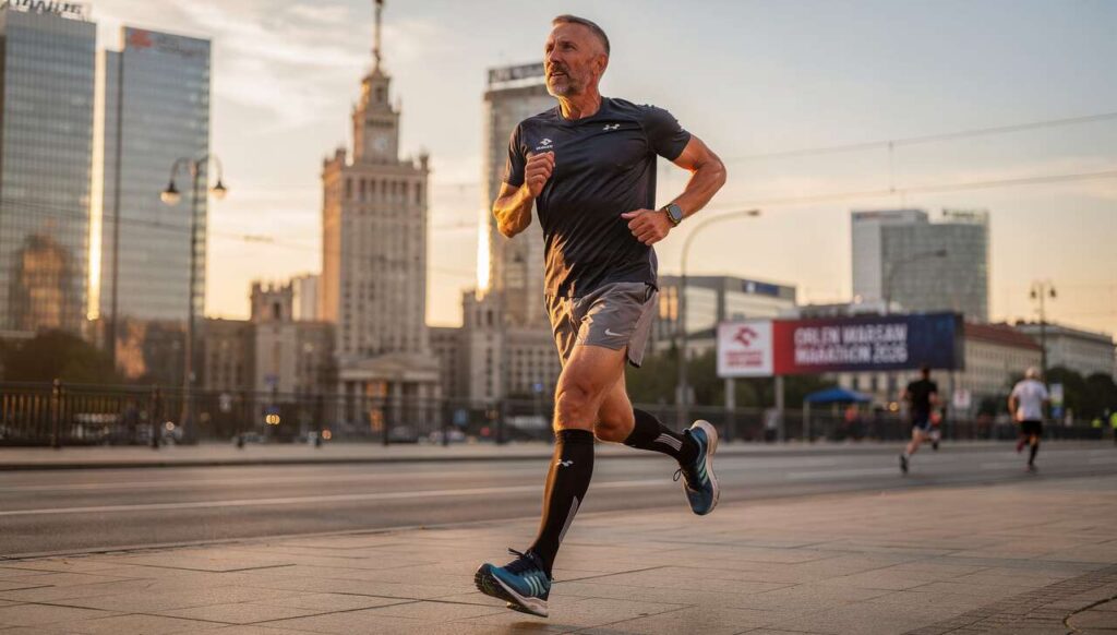 Orlen Warsaw Marathon 2026, trener radzi jak przygotować kolana do pierwszego startu po 50-tce