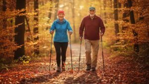 Nordic walking czy spacer? Ortopedzi jednoznacznie wskazują lepszą opcję dla kolan po 55-tce